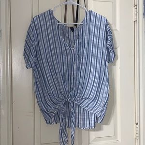 Loose button down blouse